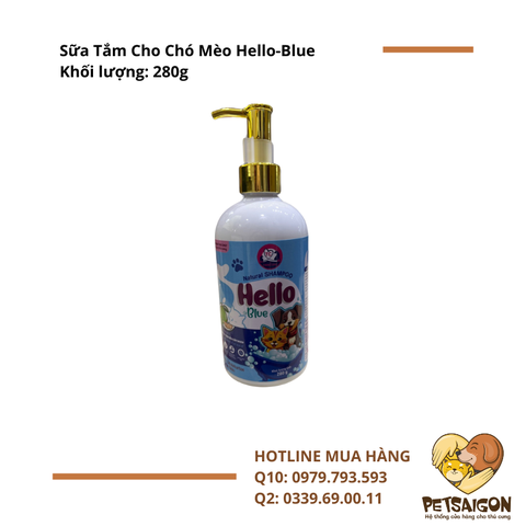 Sữa Tắm Cho Chó Mèo Hello 280g