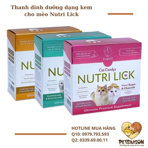 Thanh dinh dưỡng dạng kem cho mèo Nutri Lick