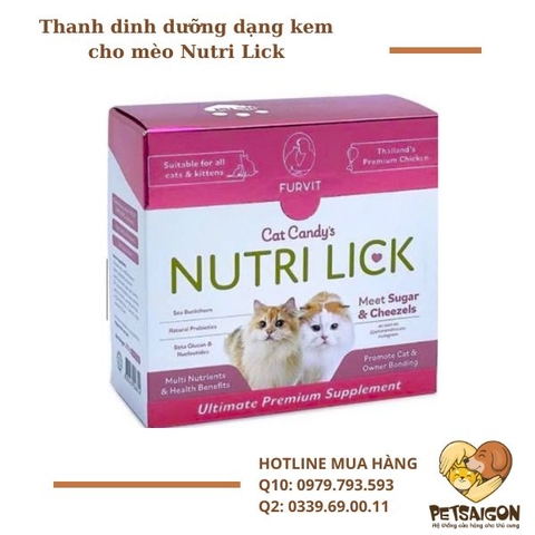 Thanh dinh dưỡng dạng kem cho mèo Nutri Lick