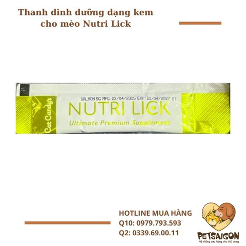 Thanh dinh dưỡng dạng kem cho mèo Nutri Lick