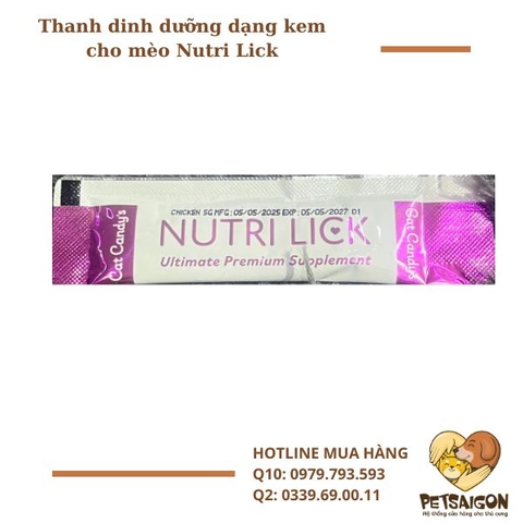 Thanh dinh dưỡng dạng kem cho mèo Nutri Lick