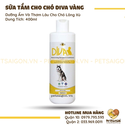 Sữa Tắm Cho Chó Lông Xù DIVA Dưỡng Ẩm