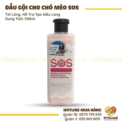 Sữa Tắm Cho Chó Mèo SOS 530ml