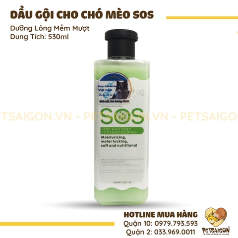 Sữa Tắm Cho Chó Mèo SOS 530ml