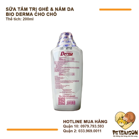 Sữa Tắm Trị Viêm Da Cho Chó Bio Derma 200ml