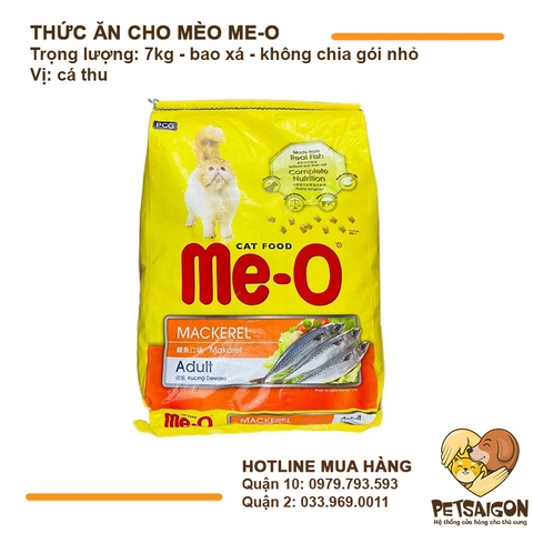 Thức Ăn Cho Mèo Me-O Bao Xá 7kg