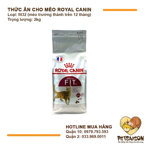 Thức Ăn Cho Mèo Trưởng Thành Royal Canin Fit 32