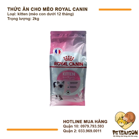 Thức Ăn Cho Mèo Con Dưới 12 Tháng Royal Canin Kitten 36