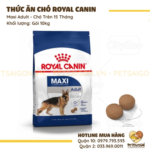 Thức Ăn Cho Chó Giống Lớn Trên 15 Tháng Royal Canin Maxi Adult