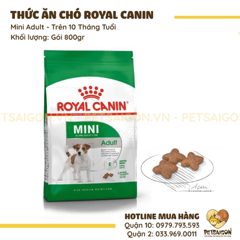 Thức Ăn Cho Chó Giống Nhỏ Trên 10 Tháng Royal Canin Mini Adult