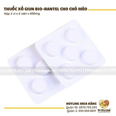 Thuốc Sổ Giun Cho Chó Mèo Bio Rantel
