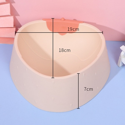 Tô Cho Chó Mèo Hình Trái Dâu