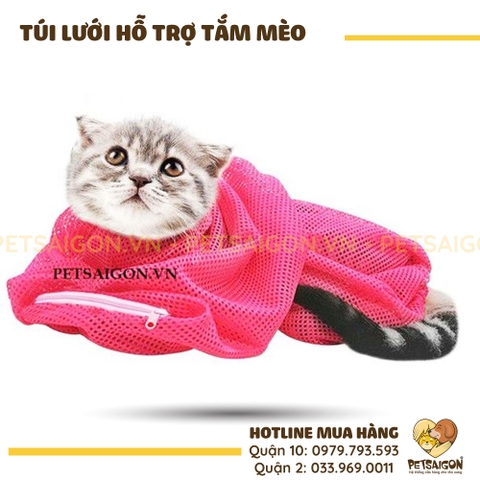Túi Tắm Cho Mèo Dạng Lưới