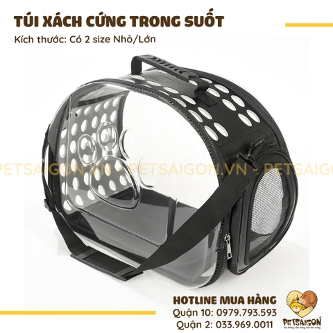 Túi Xách Cho Chó Mèo Trong Suốt