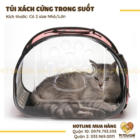 Túi Xách Cho Chó Mèo Trong Suốt