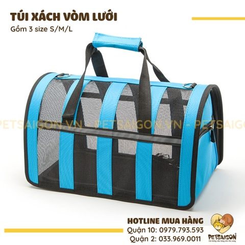 Túi Xách Cho Chó Mèo Dạng Vòm Lưới
