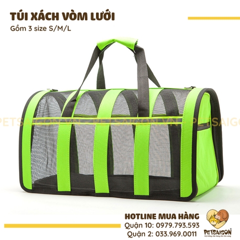 Túi Xách Cho Chó Mèo Dạng Vòm Lưới