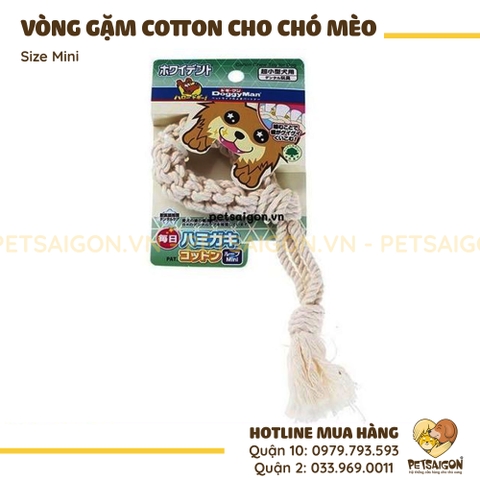 Đồ Chơi Cho Chó Mèo Vòng Gặm Bằng Cotton