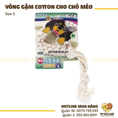 Đồ Chơi Cho Chó Mèo Vòng Gặm Bằng Cotton