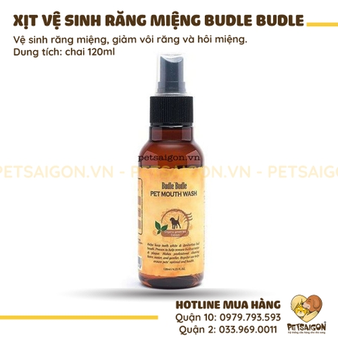 Xịt Vệ Sinh Răng Miệng Cho Chó Budle' Budle 120ml