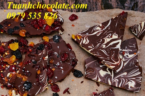 Chocolate bark - Socola valentine độc đáo tặng crush - TÚ ANH CHOCOLATE