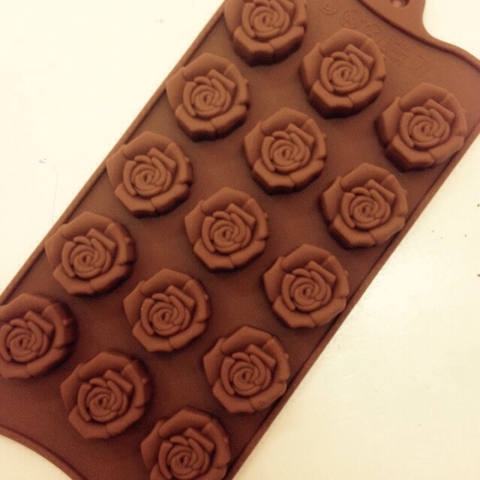 khuôn silicon hoa hồng 