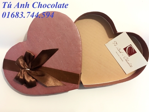HT19-Hộp đựng socola hình tim