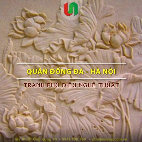 Nơi bán Tranh phù điêu Hoa sen tại Đống Đa - Hà Nội | Mỹ thuật TN