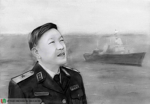 Tranh Vẽ Chân Dung Bộ Đội Hải Quân