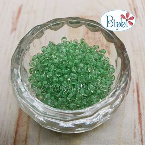 Cườm TQ màu xanh lá inside color 2mm