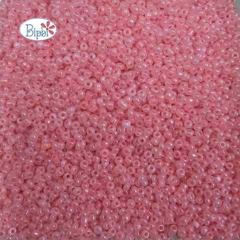 Cườm TQ hồng ánh cam ceylon 2mm