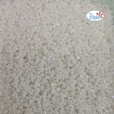 Cườm TQ trắng kem ceylon 2mm