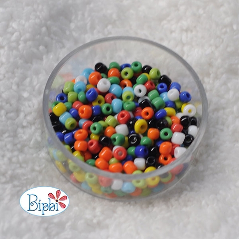 Cườm TQ đục mix màu 3mm
