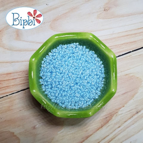 Cườm TQ xanh dương nhạt inside color size 2mm