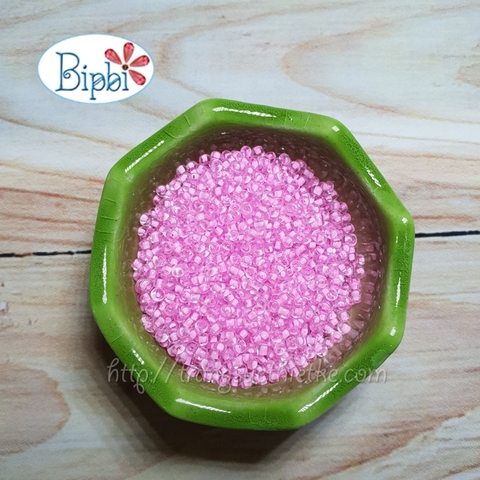 Cườm TQ màu hồng baby inside color size 2mm