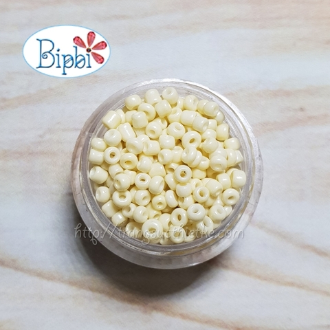 GB 187 - Cườm TQ AAA kem vàng
