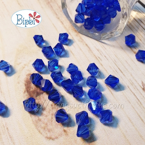 Pha lê Preciosa 5301 6mm màu xanh biển (sapphire)