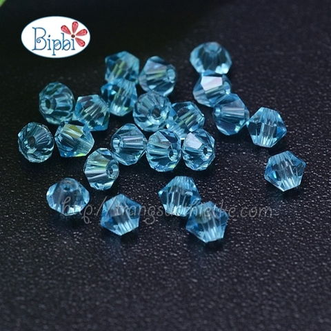 Pha lê Preciosa 5301 6mm màu xanh dương (aquamarine)