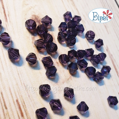 Pha lê Preciosa 5301 6mm màu amethyst