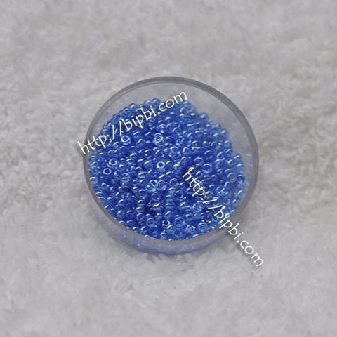Cườm TQ xanh nhạt xà cừ 2mm