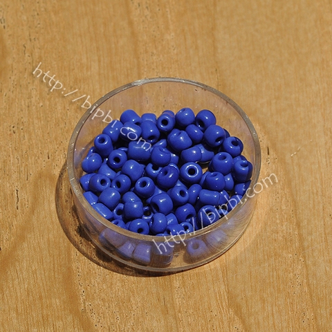 Cườm TQ xanh biển 4mm