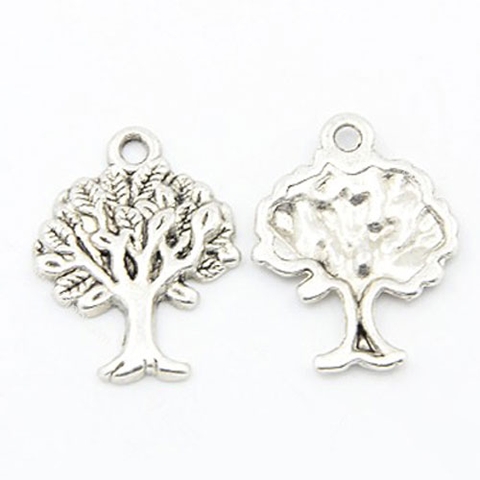 Charm treo hình cây bạc cổ