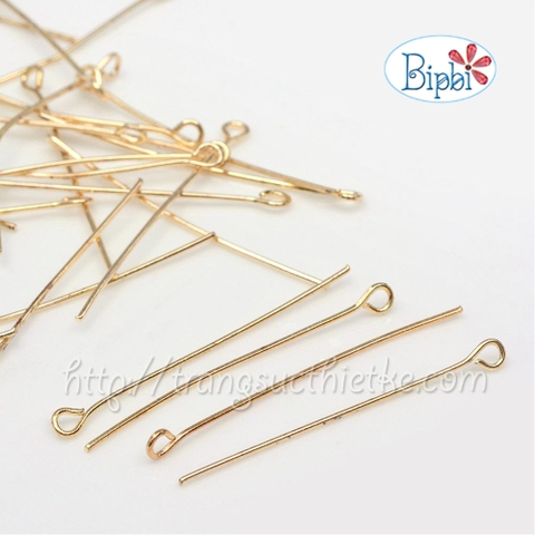 Đinh đồng xi vàng 14k đầu tròn