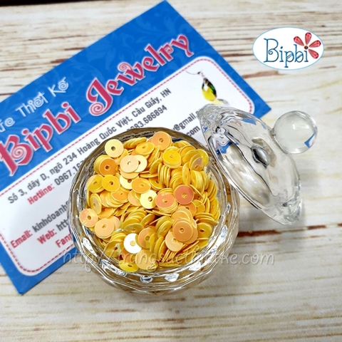 Kim sa 4mm vàng tươi AB