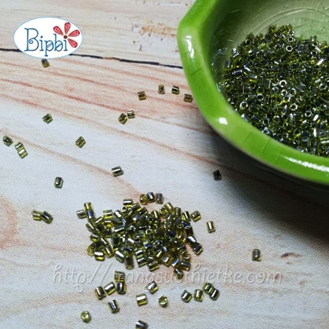 Cườm TQ ống ngắn xanh ánh rêu