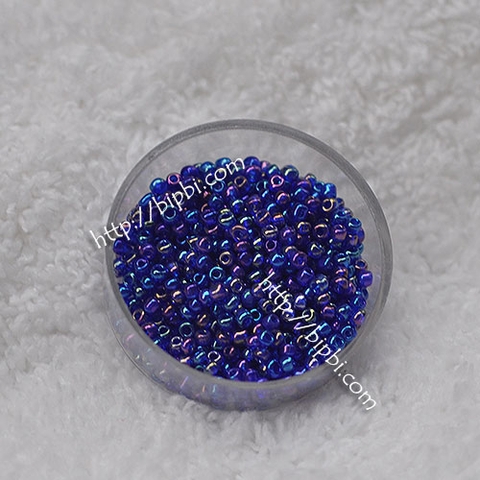 Cườm TQ xanh biển xà cừ 2mm