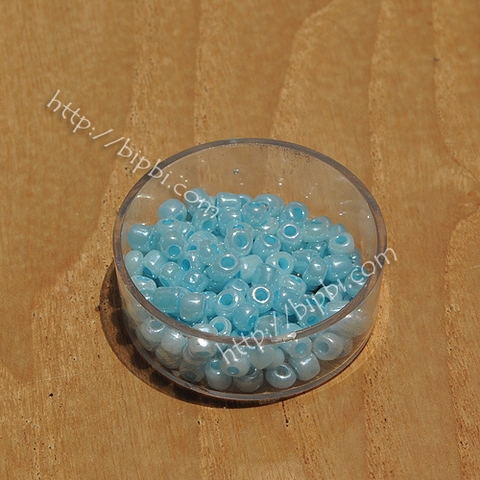 Cườm TQ xanh dương ceylon size 4mm