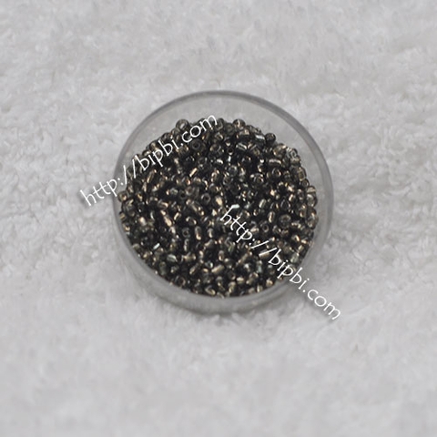 Cườm TQ xám khói silverline 2mm