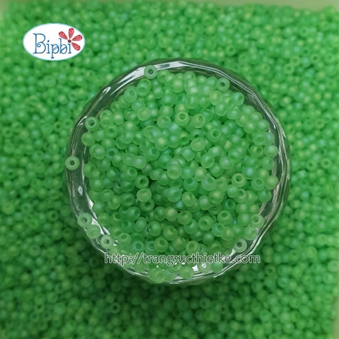 Hạt cườm siêu cấp mờ xanh lá