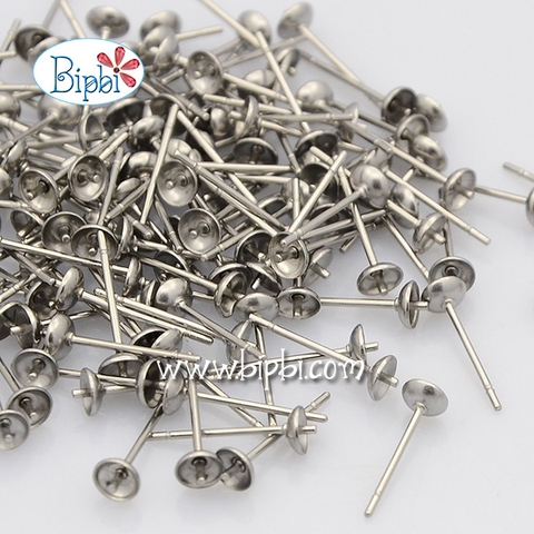 Phụ kiện khuyên tai dán inox